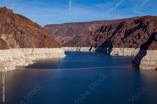 Hoover Dam reservoir at record low water levels, raising concerns about hydroelectric power
