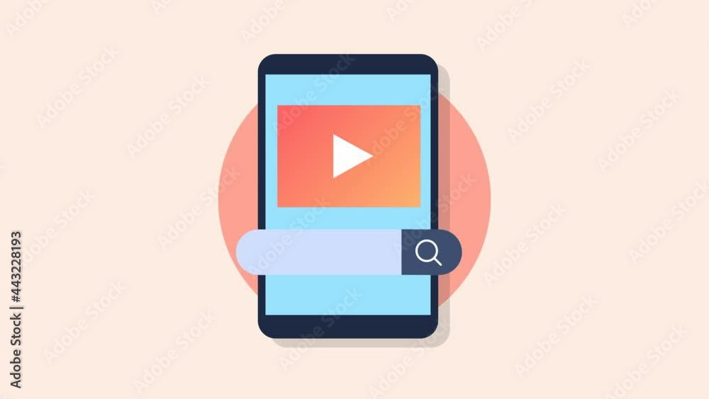 Animated search video or media files on internet by search engine conceptual 2d video clip. Animated search video or media files on internet by search engine conceptual 2d video clip.