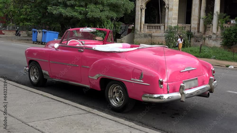 Classic Convertible Car in Havana, Cuba. Classic Convertible Car in Havana, Cuba.