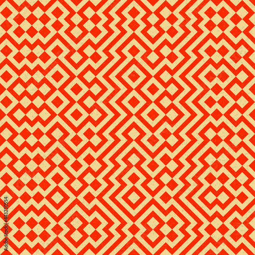 Abstract Geometric Pattern generative computational art illustration