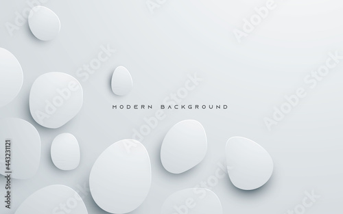 Abstract white background circle dimension shape texture