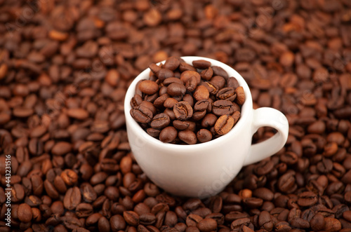 Fototapeta Naklejka Na Ścianę i Meble -  image of mug coffee seed