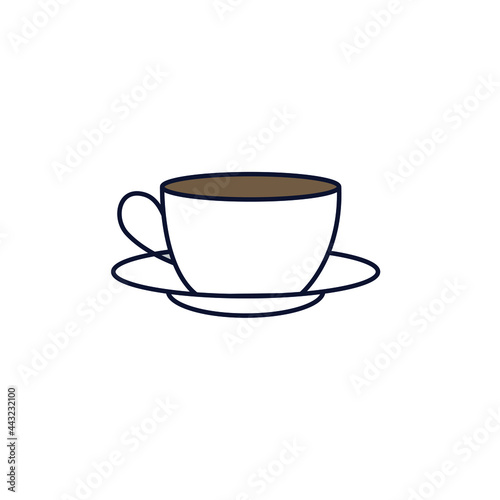 coffee tea cup vector