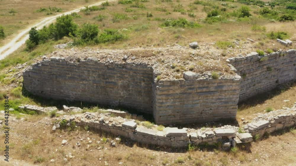 Stone ruins of ancient town of Asseria in Dalmatia, Croatia Stone ruins of ancient town of Asseria in Dalmatia, Croatia