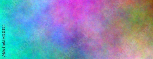From sky blue to pink to greenish. Banner abstract background. Blurry color spectrum, texture background. Rainbow colors. Vivid colors spectrum background.