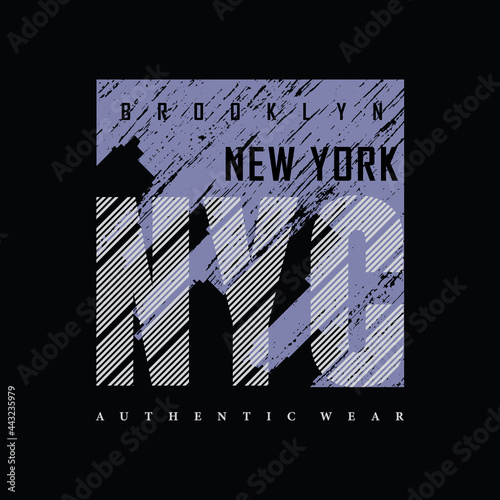 New york city typography vector illustration, perfect for the design of t-shirts, shirts, hoodies, etc 