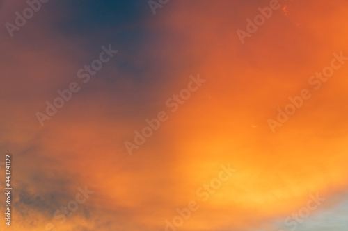 Beautiful sky. Clouds in twilight sky in evening. Colorful sky in twilight time. © Meaw_stocker