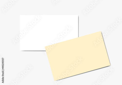 Business cards blank mockup - template.Modern business card mockup template with clipping path. Mock-up design for presentation branding, corporate identity, advertising, personal, stationery.
