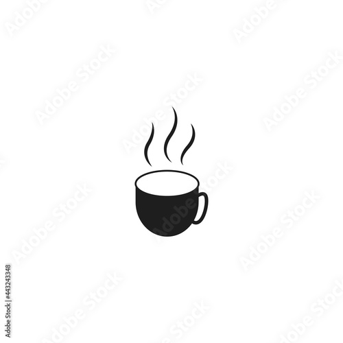 Mug And Glass Icon Vector Illustration.Coffee and Tea cup icon