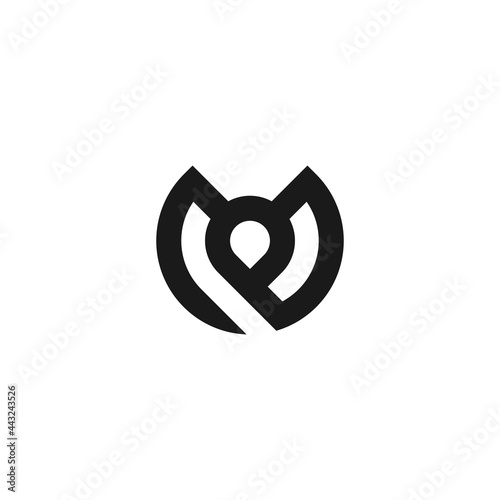 letter PM, MP logo