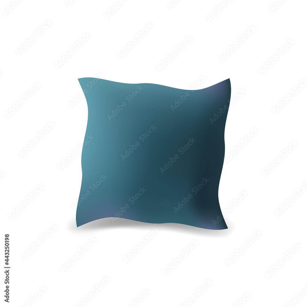 Soft down pillow for sleeping on a white background. Soft down pillow for sleeping on a white background.