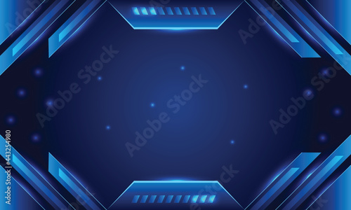 abstract blue technology futuristic background 