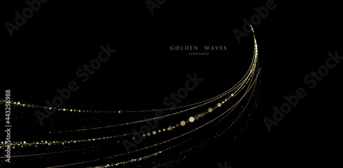 glitter background, luxury gold stardust light