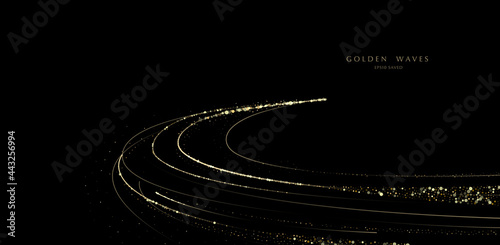 glitter background, luxury gold stardust light