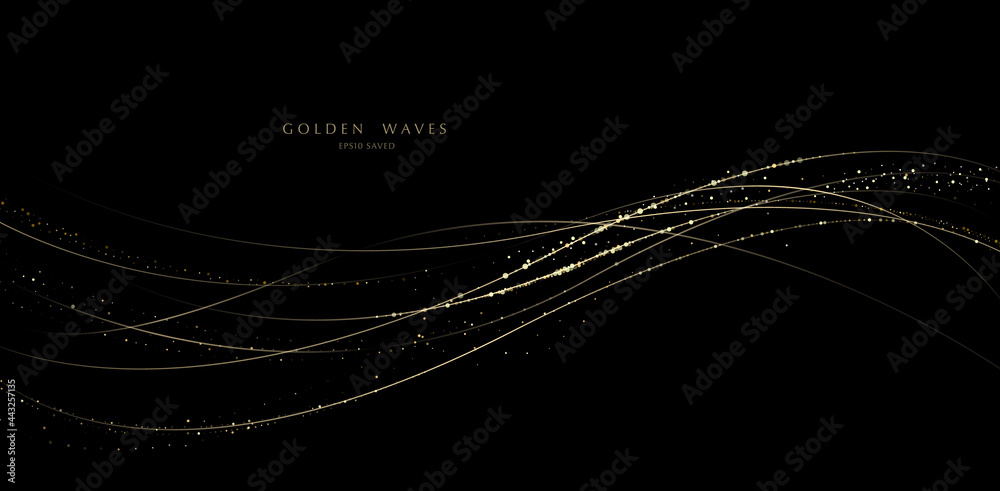 glitter background, luxury gold stardust light - obrazy, fototapety, plakaty 