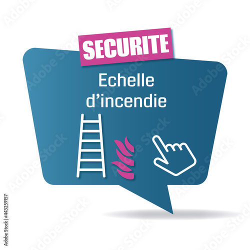 Logo échelle d'incendie.
