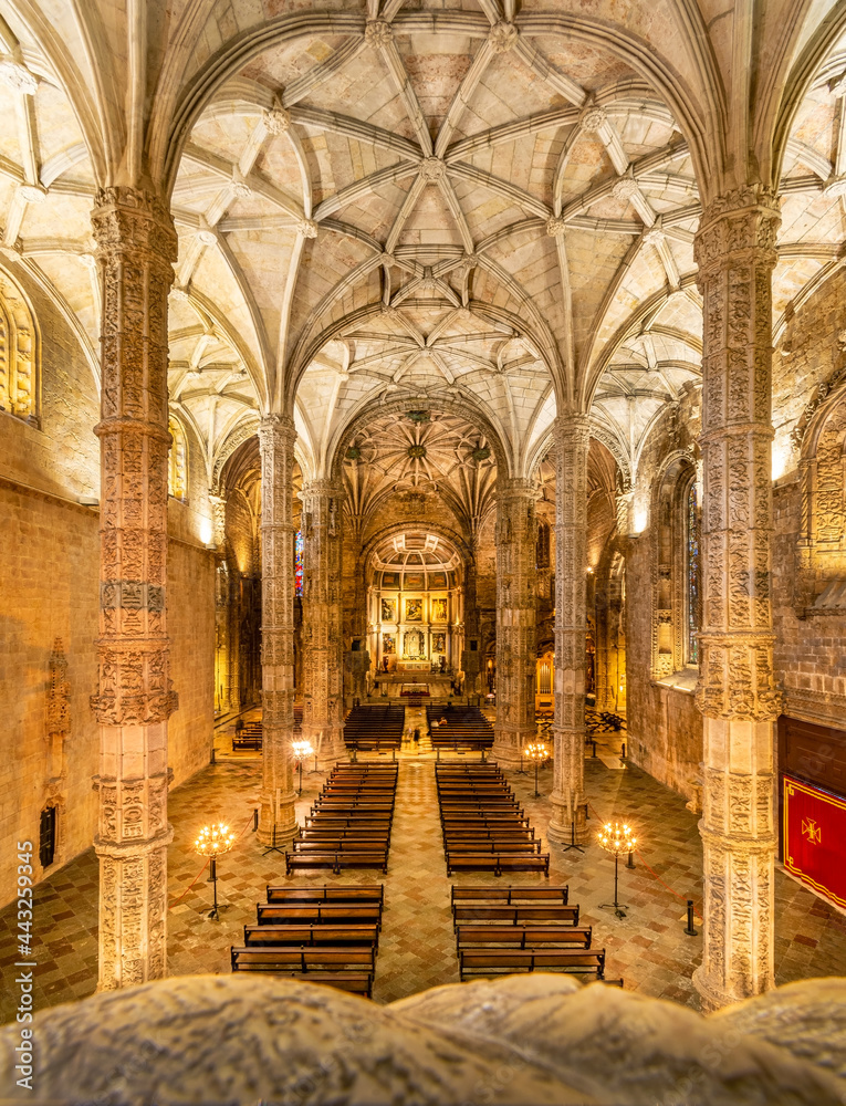Inside Jerónimos Monastery - Lisbon 