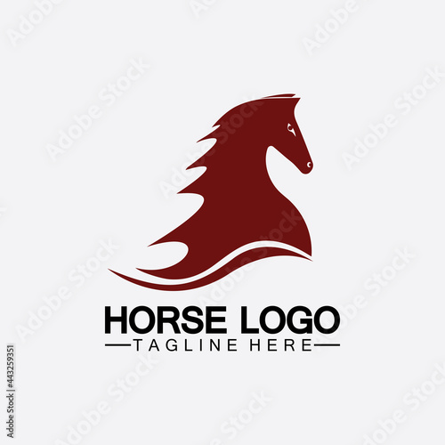 Horse Logo Template Vector illustration design