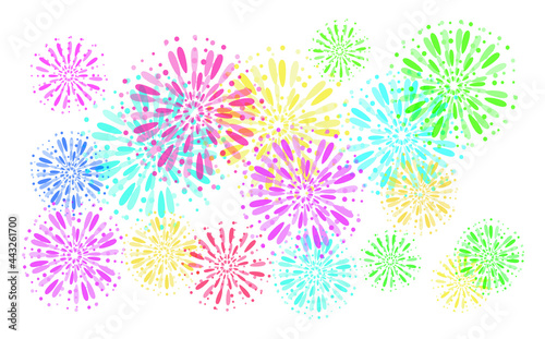 Colorful fireworks material