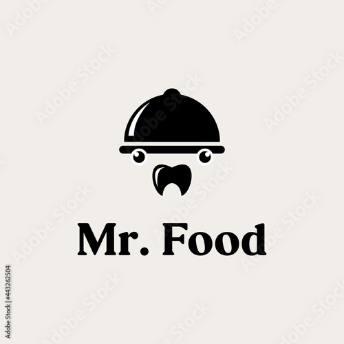 Mr Food logo design inspiration. With a flat and elegant style