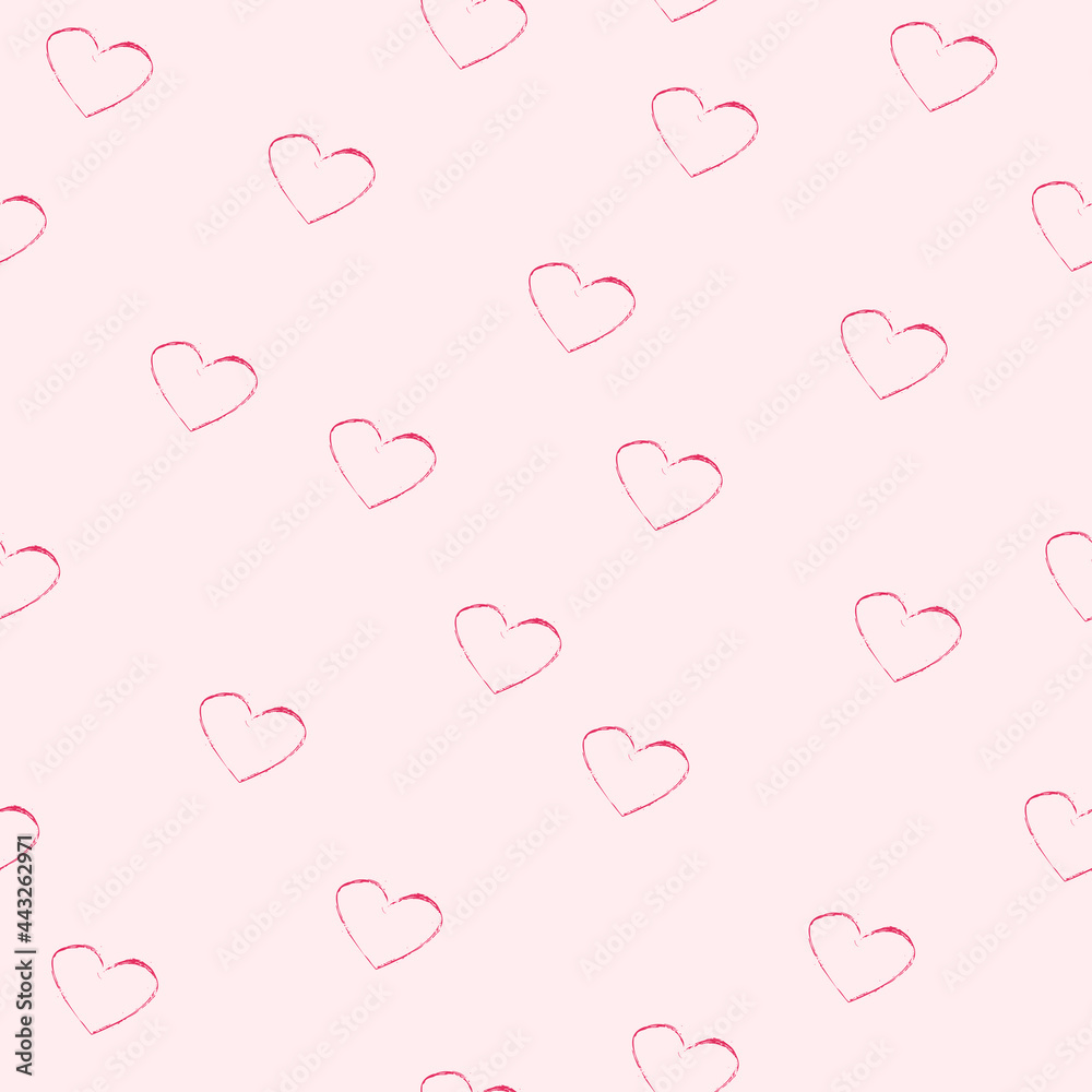 Hearts wallpaper. Vector simple hearts pattern.