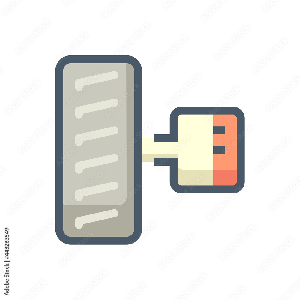 Electric vehicle (EV) part vector icon design. Consist of electric motor, alloy wheel, tire and axle. That mechanical device or machine driven by electrical power for automotive industry. 48x48 pixel. Electric vehicle (EV) part vector icon design. Consist of electric motor, alloy wheel, tire and axle. That mechanical device or machine driven by electrical power for automotive industry. 48x48 pixel.