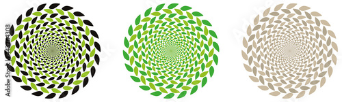 MOTIFS DE FEUILLES TRESSÉES