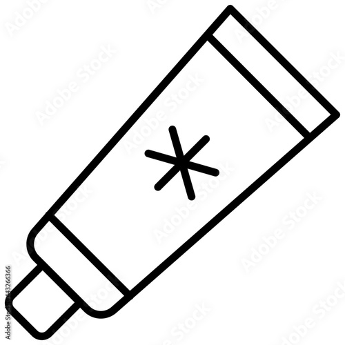Medical cream icon, outline design of ointment