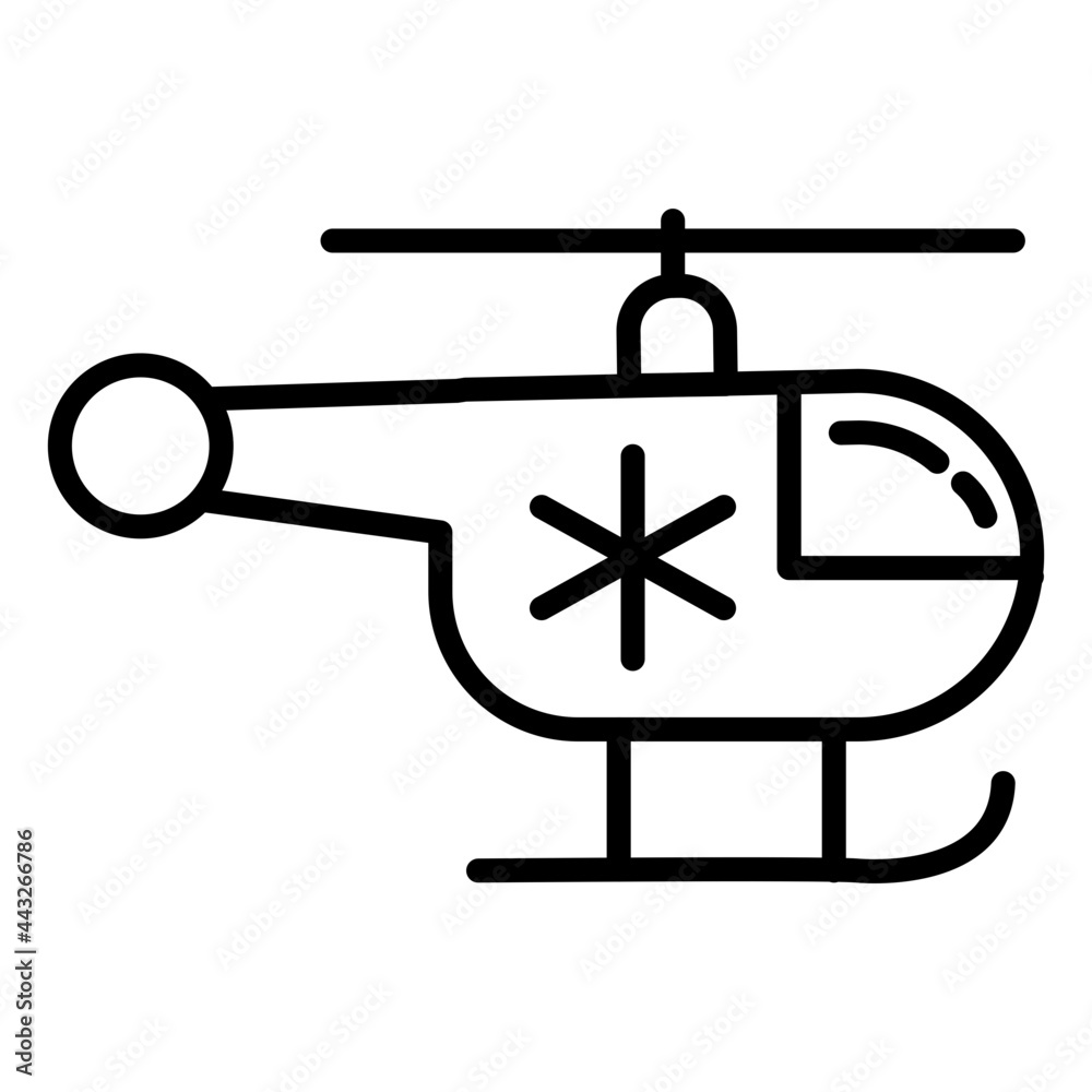 A unique design icon of air ambulance A unique design icon of air ambulance