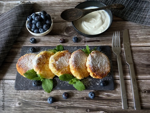 Cheesecakes made of soft low-fat cottage cheese are a fragrant and delicate dessert