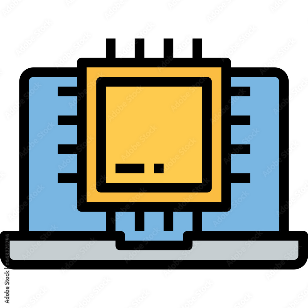 chip Color line icon