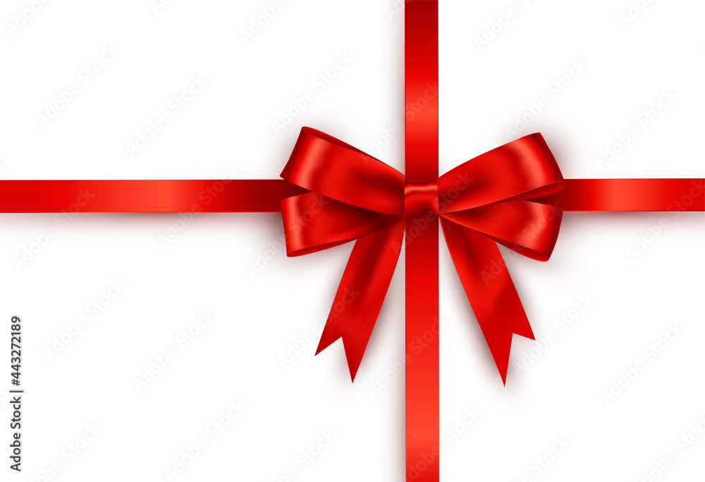 Shiny color satin ribbon on white background Shiny color satin ribbon on white background