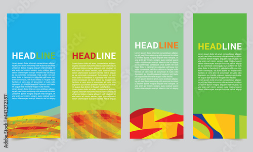 Rio Olympic games web banners and icons set. Vector template for web, print, business. Print Web banner design.