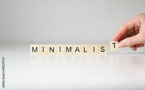 Minimalist - napis z drewnianych literek 