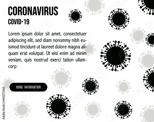 Coronavirus Icon 2019-nCoV Novel Coronavirus Bacteria. No Infection and Stop Coronavirus Concepts. More information of covid-19. Isolated Vector Icon. 