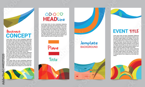 Sports banners. Collection banner design. vector template design. brochure, Web sites, page, leaflet.