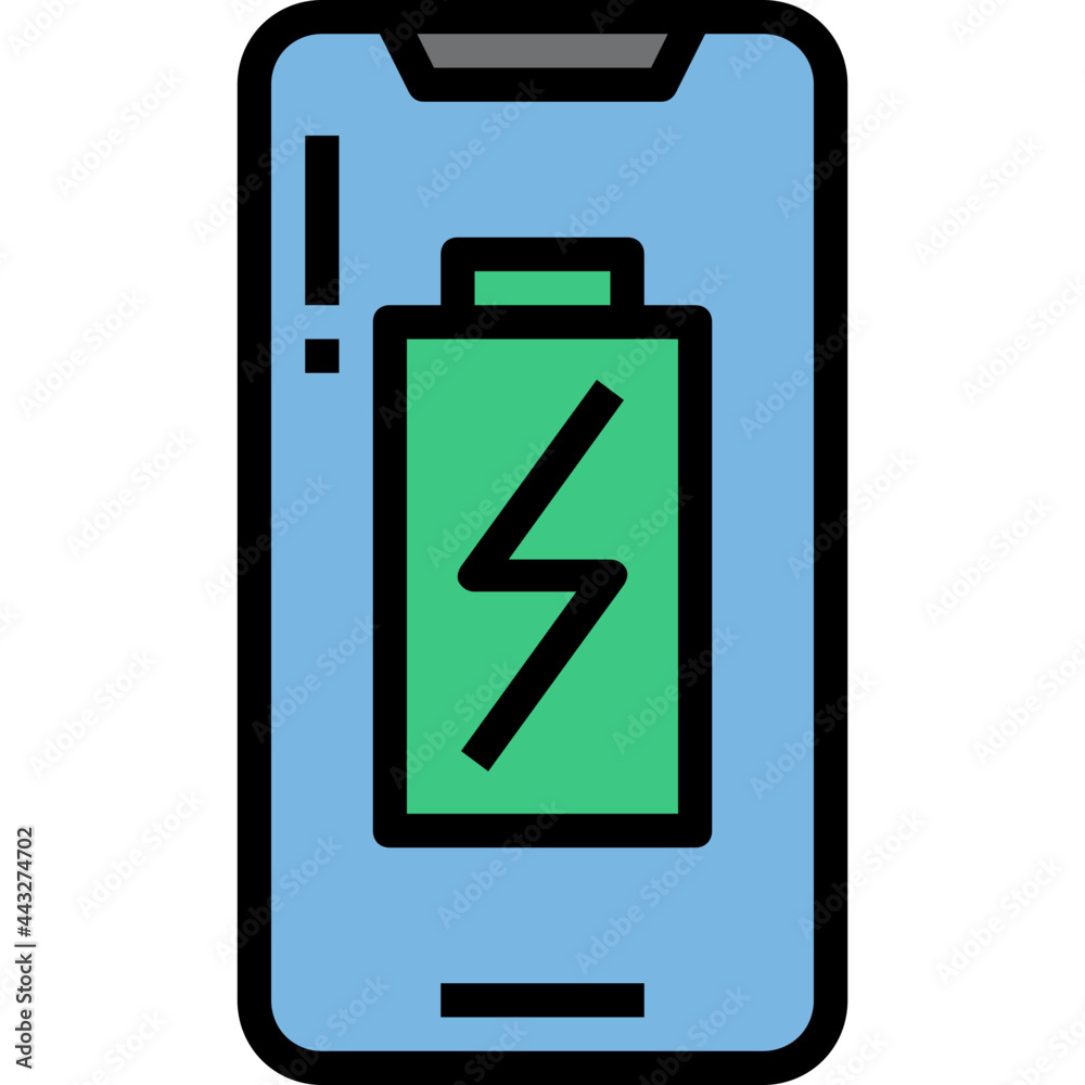 battery Color line icon battery Color line icon
