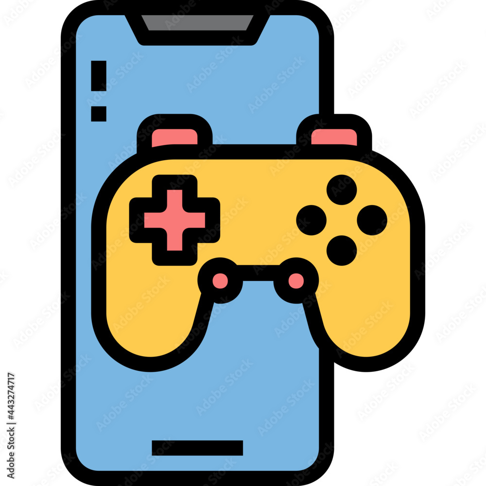 game Color line icon game Color line icon