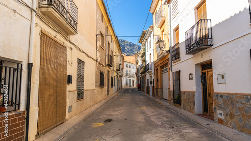 streets of Gaianes  in the province of Alicante  Spain.