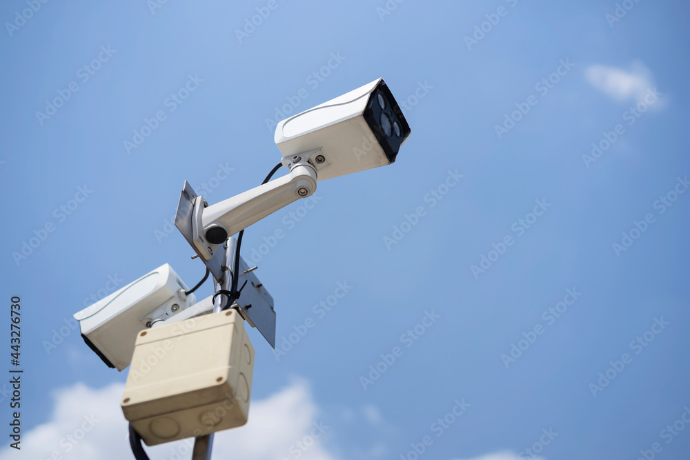 IP CCTV camera install by have water proof cover to protect camera IP CCTV camera install by have water proof cover to protect camera