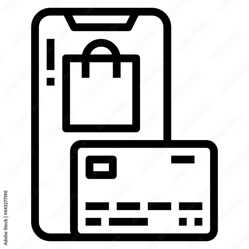 onshopping mobile icon onshopping mobile icon
