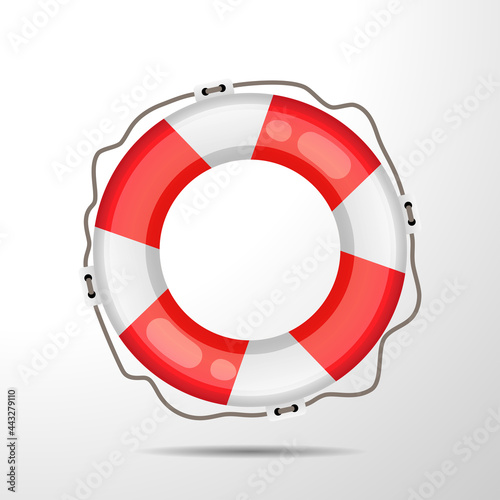 Lifesaver rescue tire design, Lifebuoy, Swimming pool safety tire illustration vector