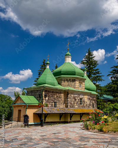 Wood Church Saint Michael's in Plyasheva - Battle of Berestechko place. photo