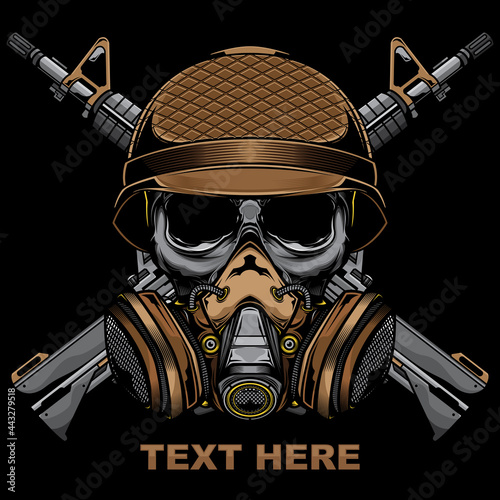 skull army military logo