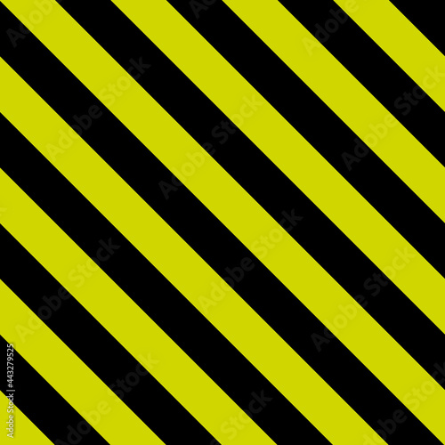 Black and yellow diagonal lines. Vector simple lines ornament.
