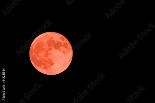 Red full moon