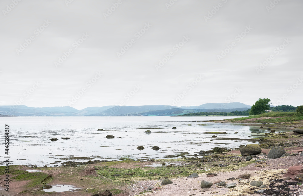 View of inner sea on west coast of Scotland from Cardross in Aryll and Bute