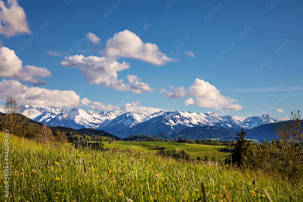 Allgäu - Berge - Alpen - Panorama - Frühling - Oberstdorfer