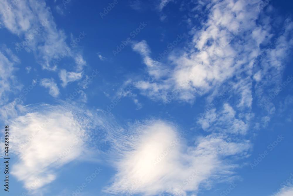 Background of a blue sky with clouds. Landscape Background of a blue sky with clouds. Landscape