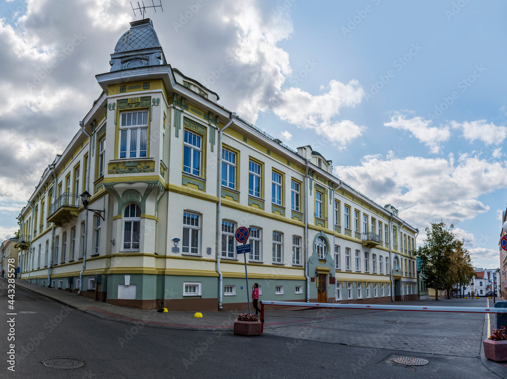 The building in which the Main Directorate of the Ministry of Finance of the Republic of Belarus for the Grodno Region is located.